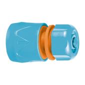 Соединитель быстросъемный, с аквастопом, для шланга пластиковый, 3/4"", (шт.) 64-2-019
