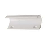 Ручка-ракушка для балконной двери металлическая малая RAL 9016 (белый) 60 мм