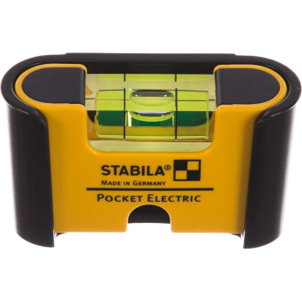 Уровень STABILA тип Pocket Electric (1гориз.,точн. 1 мм м) с чехлом на пояс на блистере 18115