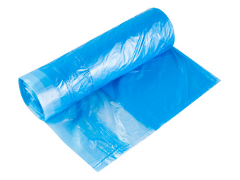 Мешки для мусора с завязками, 60л, 20шт, 13мкм, синие