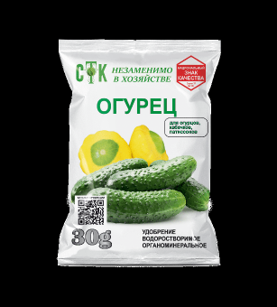 Удобрение органоминеральное для огурцов, 30г