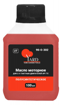 Масло для 2-х тактных двигателей, полусинтетическое, красное,, 100 мл