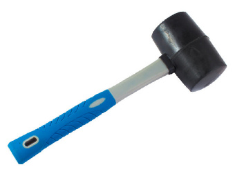 Киянка резиновая, фиберглассовая рукоятка, 910г