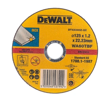 Круг 125х1,2х22мм по металлу DeWalt DT42340Z